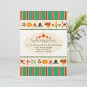 Thanksgiving Randen Uitnodiging (Staand voorkant)