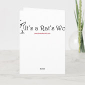 Thanksgiving rattenkaart feestdagen kaart (Achterkant)