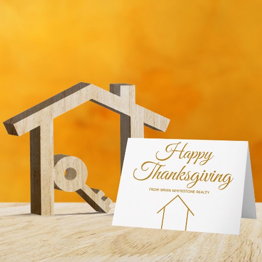 Thanksgiving Real Estate Company Gold Corporate Kaart