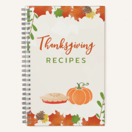 Thanksgiving Recepten Herfstbladeren Notitieboek