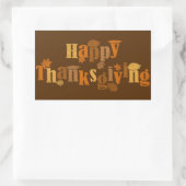  Thanksgiving Rechthoekige Sticker (Tas)