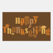 Thanksgiving Rechthoekige Sticker (Voorkant)