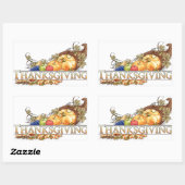 Thanksgiving Rechthoekige Sticker (Vel)