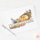 Thanksgiving Rechthoekige Sticker (Envelop)