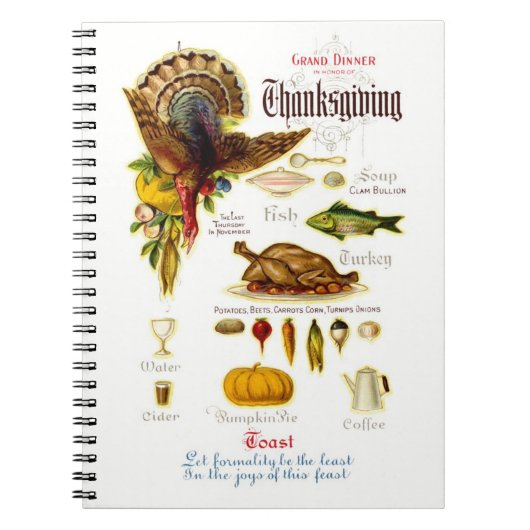  Thanksgiving Recipe Book Notitieboek (Voorkant)