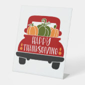 Thanksgiving Reclamebord Met Voetstuk (Voorkant)