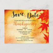 Thanksgiving Red Autumn verliest Sjabloon grens Briefkaart (Voorkant)