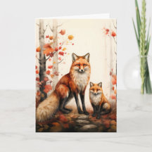 Thanksgiving Red Fox Illustratie