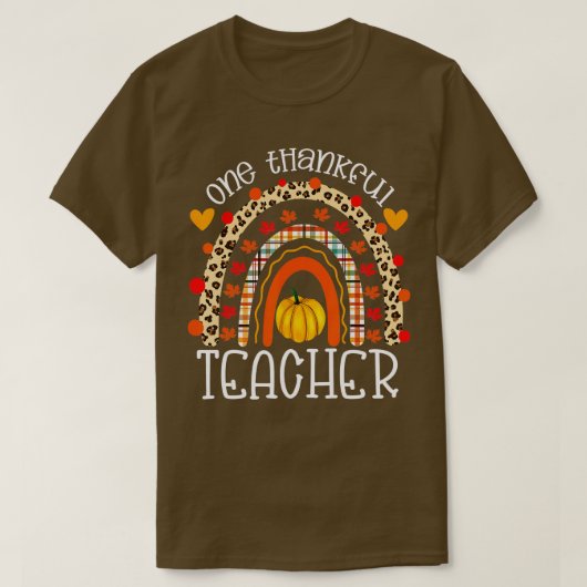 Thanksgiving regenboogluipaard t-shirt (Design voorkant)