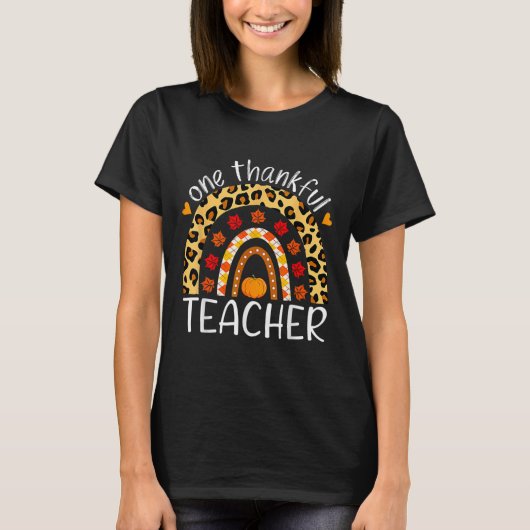 Thanksgiving regenboogluipaard t-shirt (Voorkant)