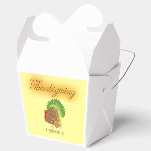 Thanksgiving resten meeneemdoos bedankdoosjes (Geopend)