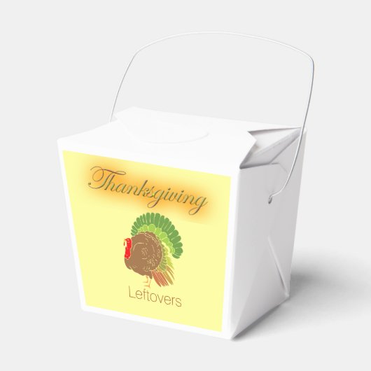 Thanksgiving resten meeneemdoos bedankdoosjes (Voorkant Zijde)