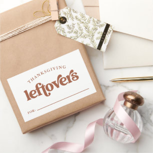 Thanksgiving restjes Boho en Retro Rechthoekige Sticker