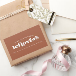 Thanksgiving restjes | Boho en Retro Terracotta Rechthoekige Sticker