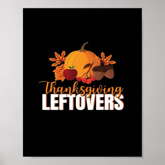 Thanksgiving restjes Creatieve Casual meme Poster (Voorkant)