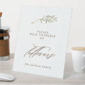 Thanksgiving restjes Waterverf tak script Reclamebord Met Voetstuk (Insitu)