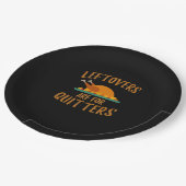 Thanksgiving restjes zijn voor Quitters Classic Co Papieren Bordje (Gekanteld)