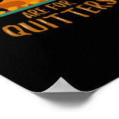 Thanksgiving restjes zijn voor Quitters Classic SL Poster (Hoek)
