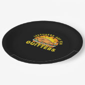 Thanksgiving restjes zijn voor stoppers met turke papieren bordje (Gekanteld)