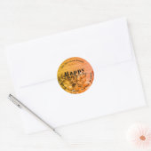 Thanksgiving retour adres envelop afdichting ronde sticker (Envelop)