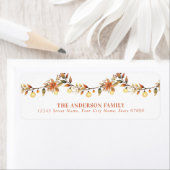 Thanksgiving retouradreslabels etiket (Insitu)