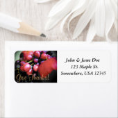 Thanksgiving retourlabel etiket (Insitu)