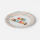 Thanksgiving Retro geeft Borden Bedankt papier Papieren Bordje (Gekanteld)