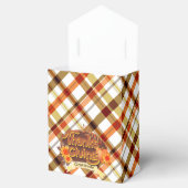 Thanksgiving Retro Plaid Bedankdoosjes (Geopend)