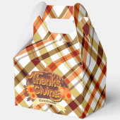 Thanksgiving Retro Plaid Bedankdoosjes (Voorkant)