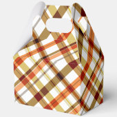 Thanksgiving Retro Plaid Bedankdoosjes (Achterkant)