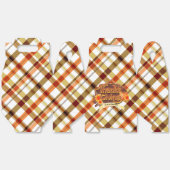 Thanksgiving Retro Plaid Bedankdoosjes (Ongevouwen)