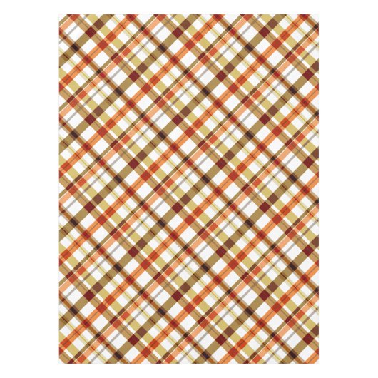 Thanksgiving Retro Plaid Tafelkleed (Voorkant)