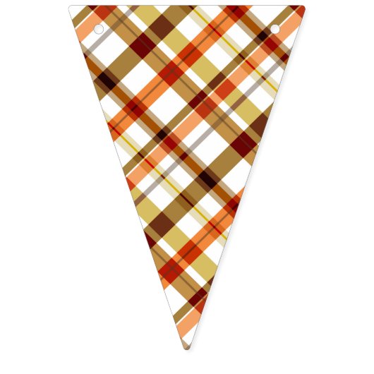 Thanksgiving Retro Plaid Vlaggetjes (Tweede vlag)