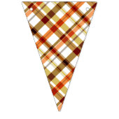 Thanksgiving Retro Plaid Vlaggetjes (Eerste vlag)