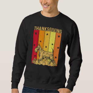 Thanksgiving Retro Schotse Terrier Hond Bijpassend Trui