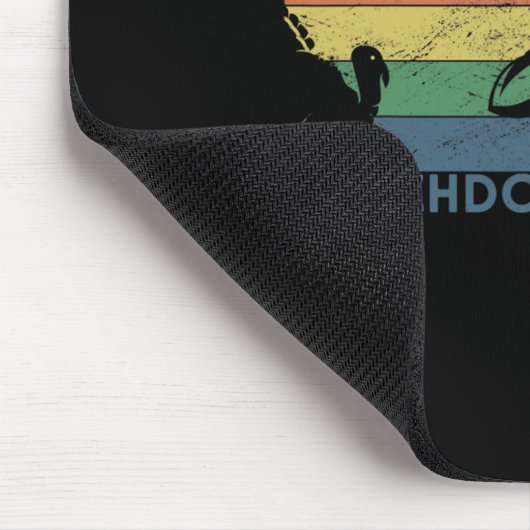 Thanksgiving  Retro Turkije en Touchdowns F Muismat (Hoek)