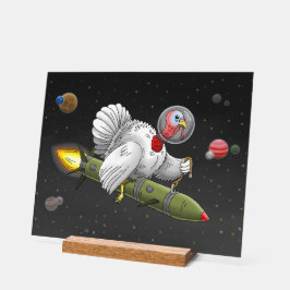 Thanksgiving Rocket Turkije Acryl Bord