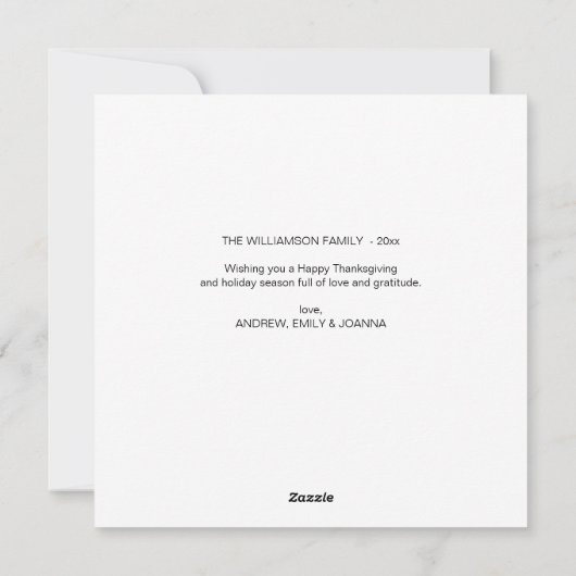 Thanksgiving Rocket Turkije Feestdagenkaart (Achterkant)