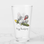Thanksgiving Rocket Turkije Glas (Achterkant)