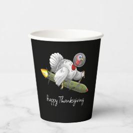 Thanksgiving Rocket Turkije Papieren Bekers