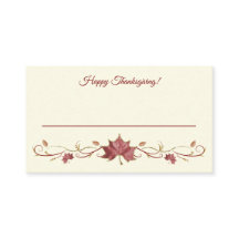 Thanksgiving Rode Maple Bladeren en Zwemmen