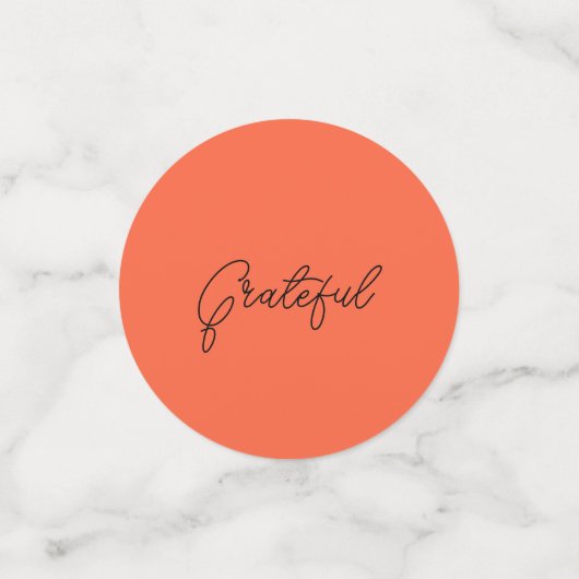 Thanksgiving rode pompoen tafel Confetti (Kleine voorkant)