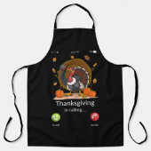 Thanksgiving roept Cartoon Turkije Schort (Voorkant)
