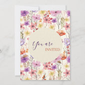 Thanksgiving Romantic Watercolor Florals Custom Kaart (Achterkant)