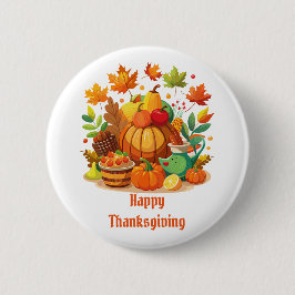 Thanksgiving Ronde Button 5,7 Cm