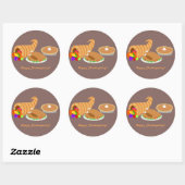 Thanksgiving Ronde Sticker (Vel)