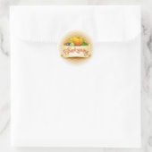 Thanksgiving Ronde Sticker (Tas)