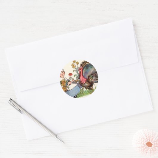  Thanksgiving Ronde Sticker (Envelop)