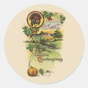 Thanksgiving Ronde Sticker