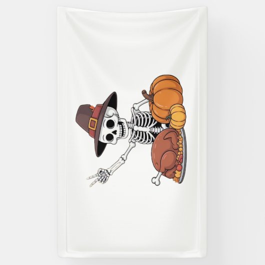 Thanksgiving röntgenfoto skelet Funny Rock Hand He Spandoek (Verticaal)